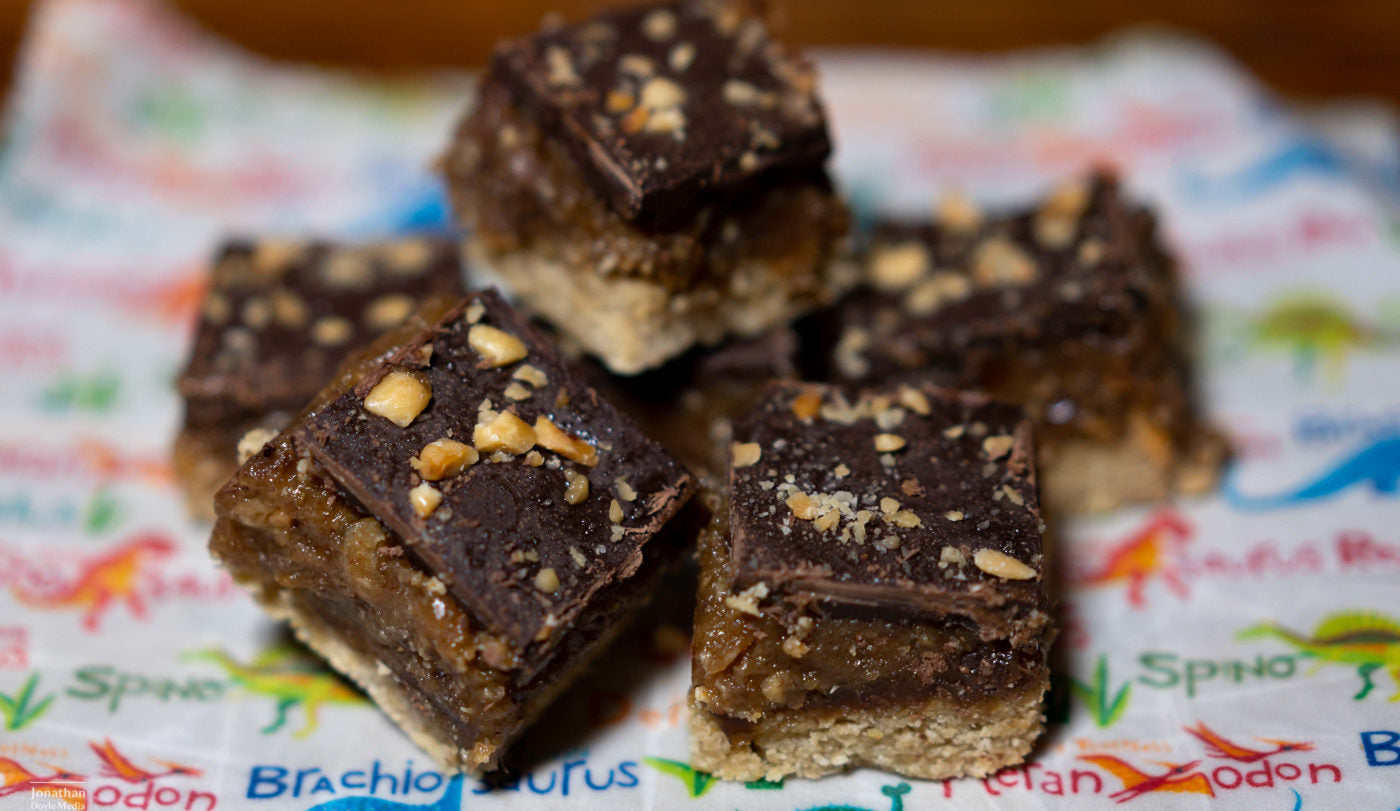 Salted Caramel Peanut Butter Slice | Recipe