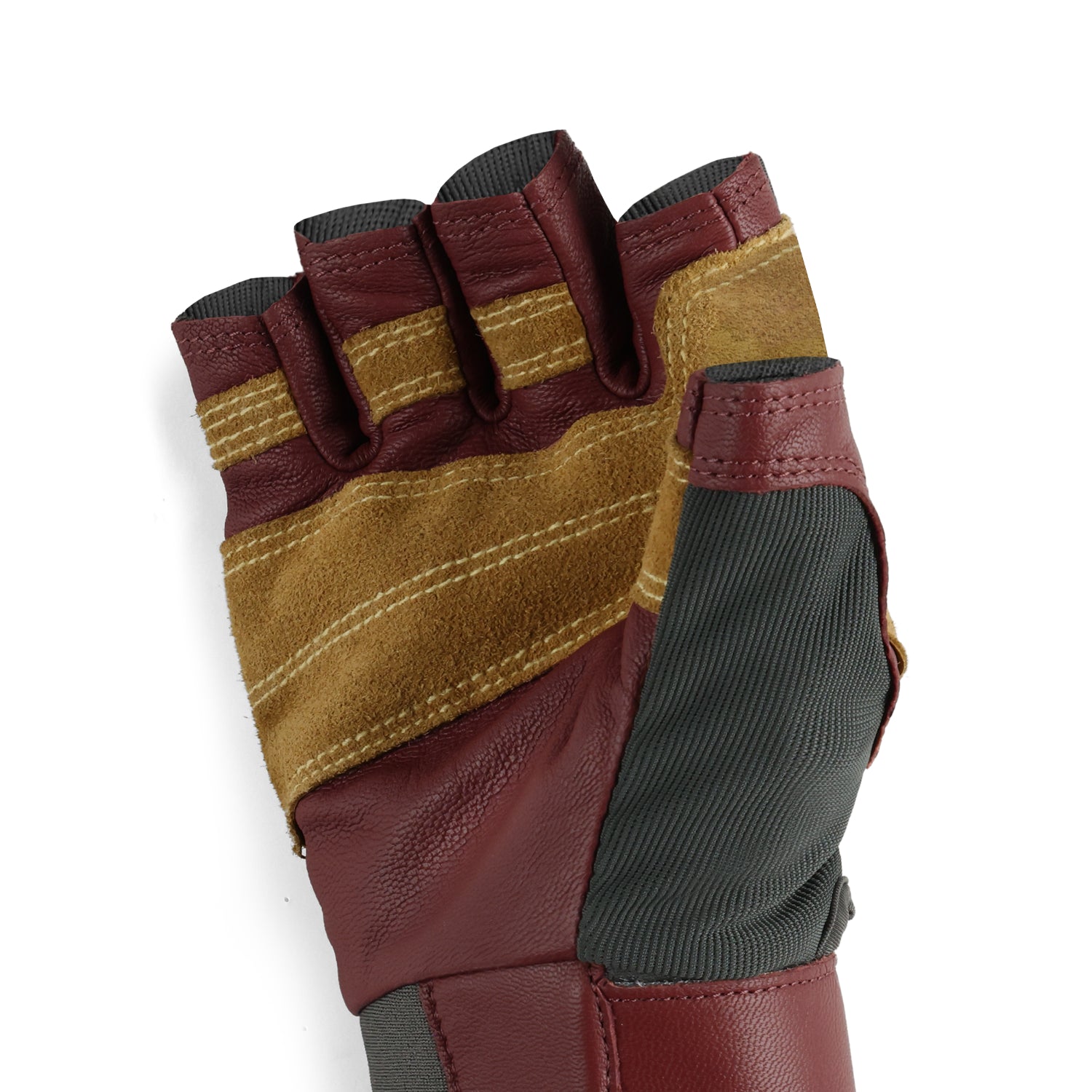Outdoor Research Fossil Rock Belay Gloves in charcoal brick