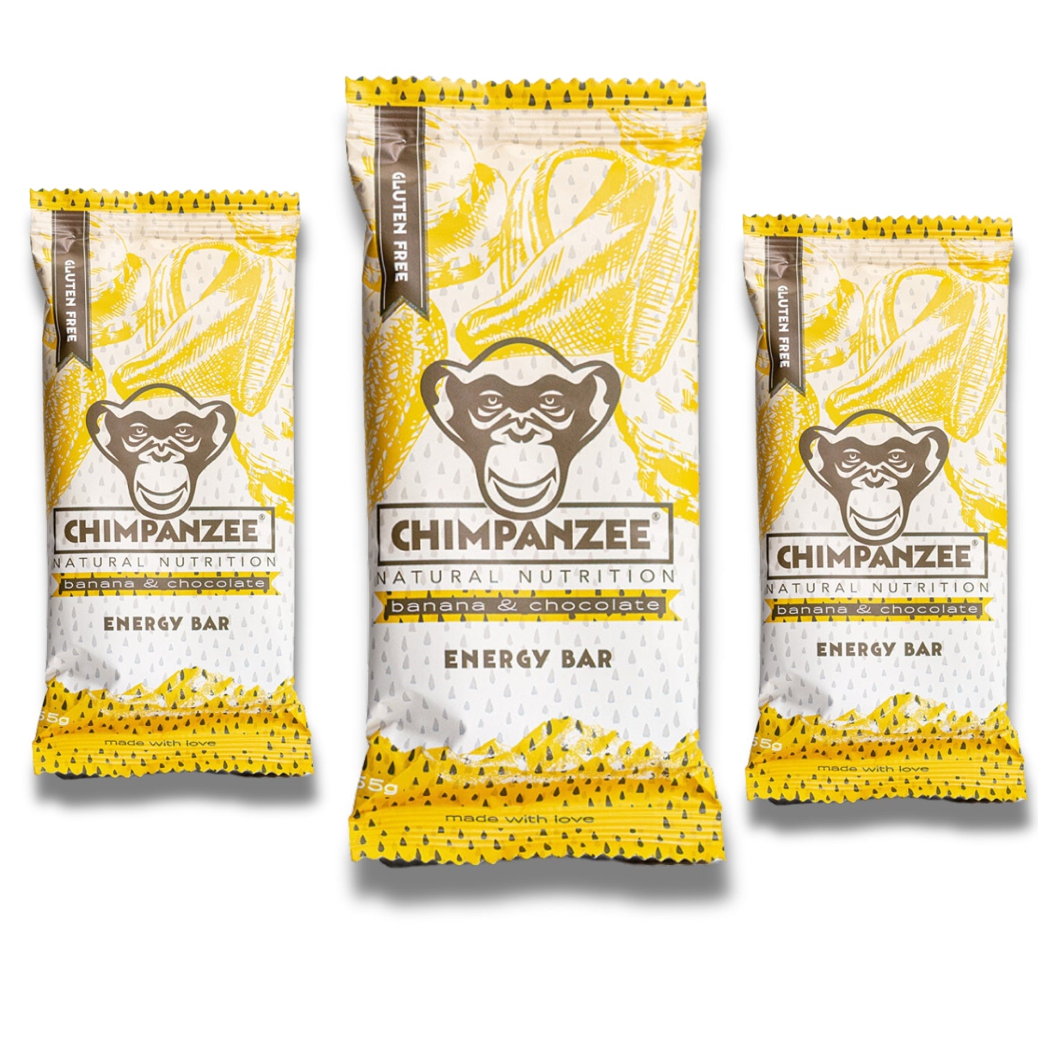 Chimpanzee Energy Bar - Banana & Chocolate 3-Pack