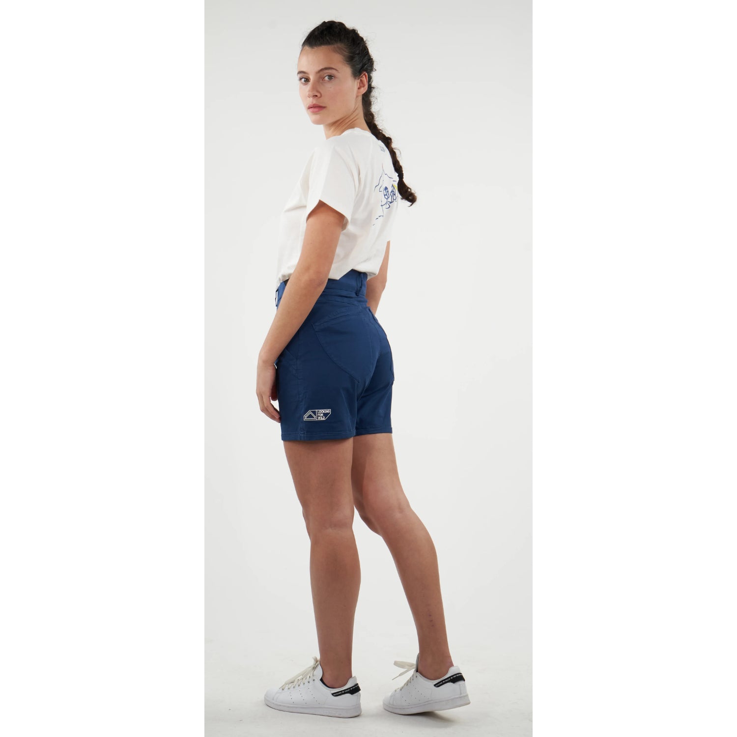 Looking For Wild Bavella Shorts - Womens (Navy Peony)