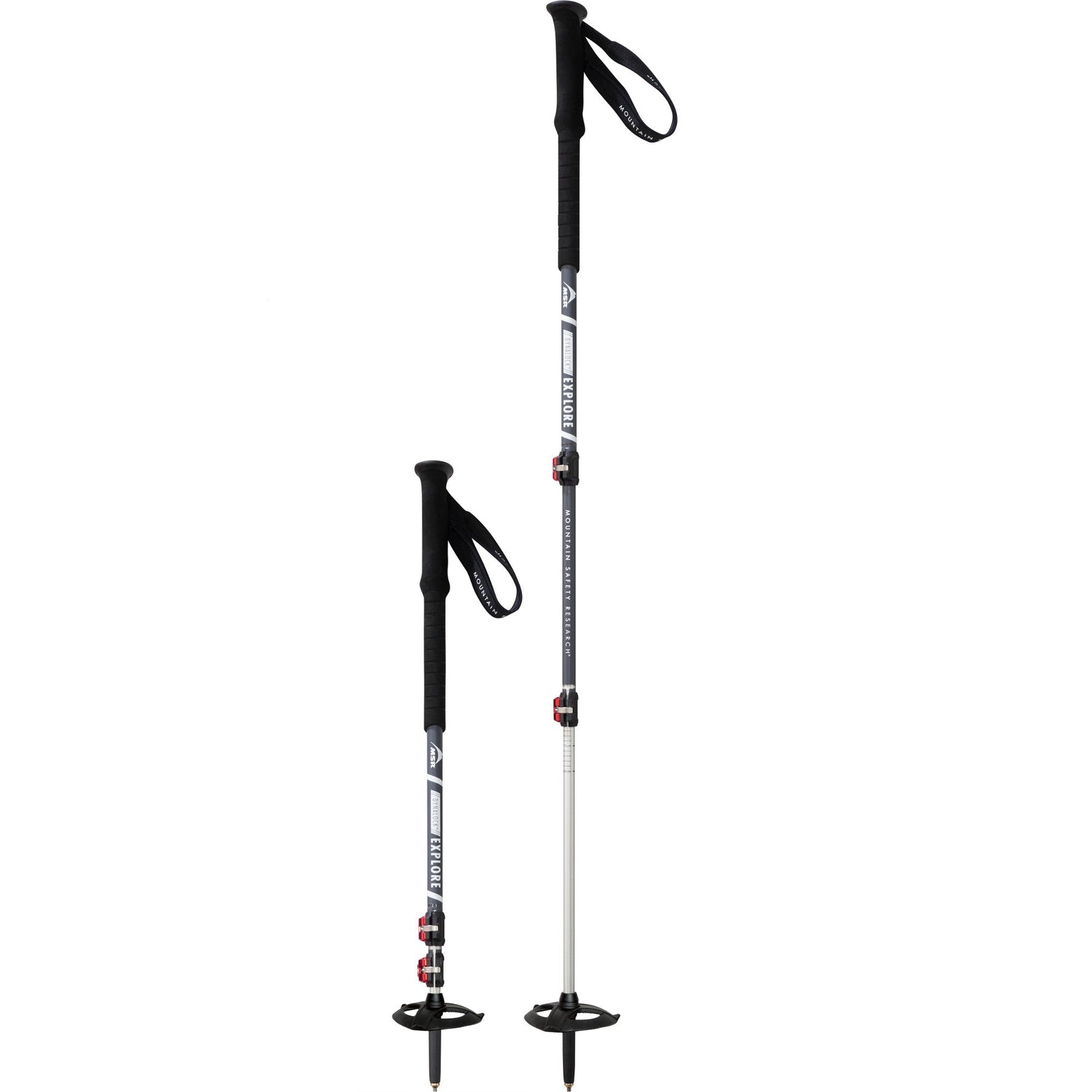 Pair of MSR Dynalock Explore trekking poles in Grey colour