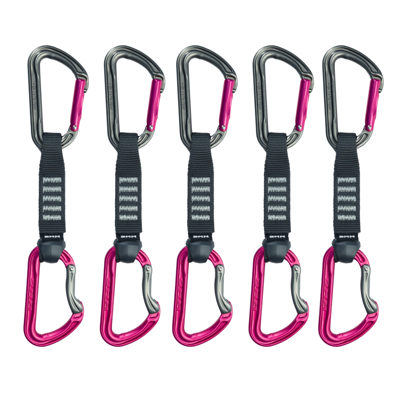 DMM Shadow Quickdraw 12cm - 5-Pack (Breast Cancer Awareness)