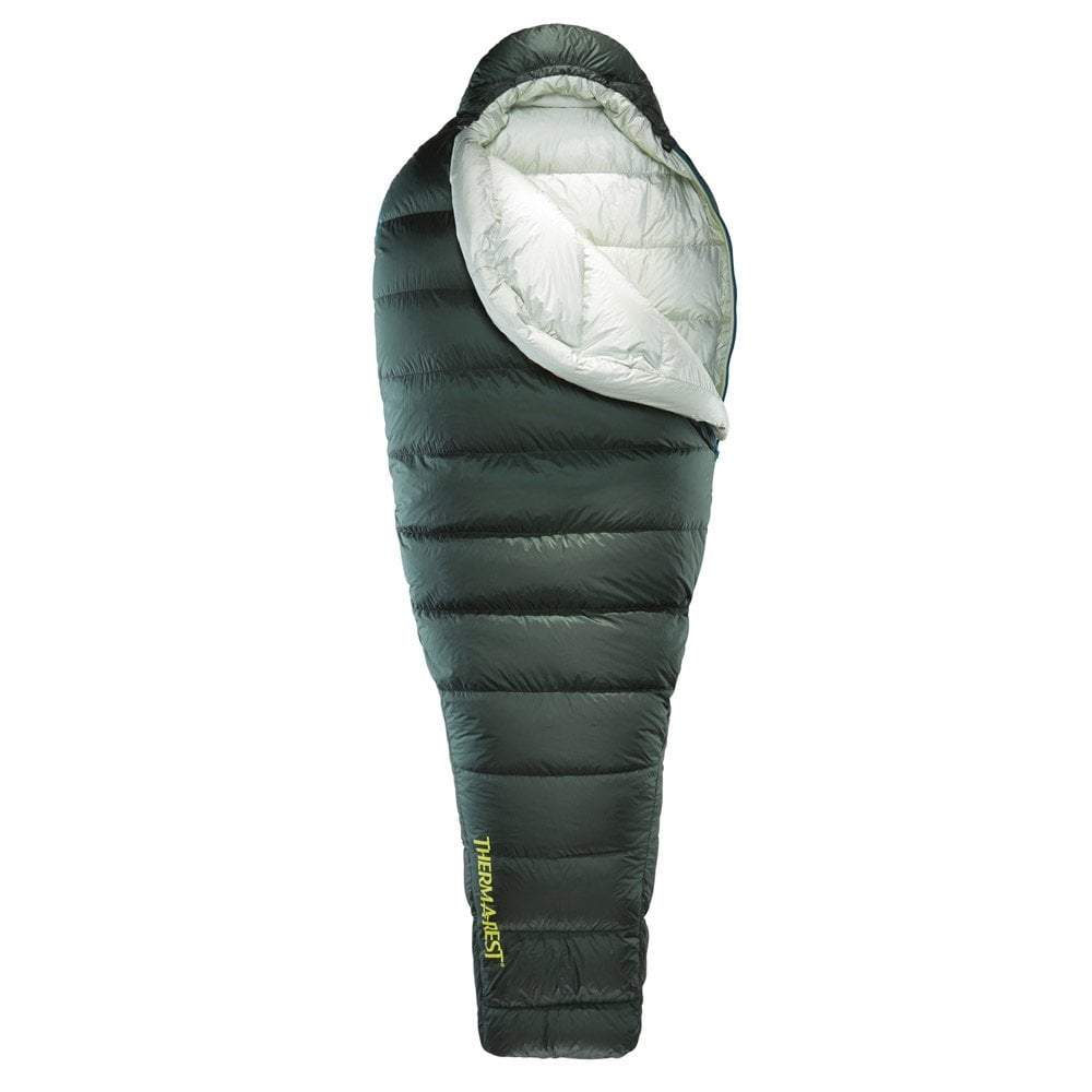 Thermarest Hyperion 32 UL in Dark green opened up