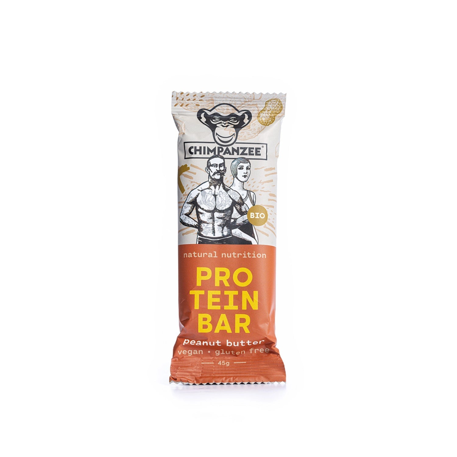Chimpanzee BIO Protein Bar - Peanut Butter 3-Pack