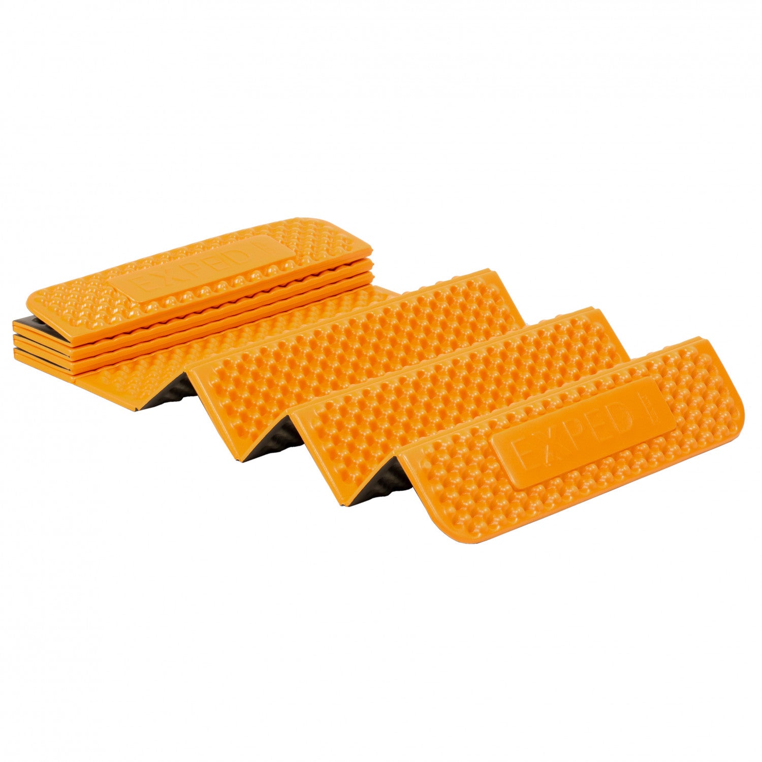 Exped FlexMat folding sleeping mat in orange colour