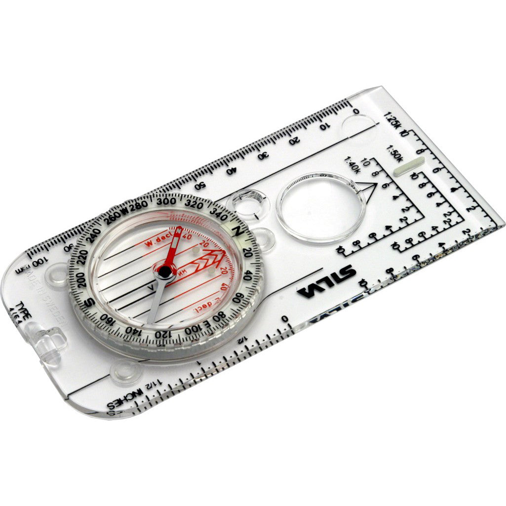 Silva Expedition 4 Compass, front side view shown laid flat