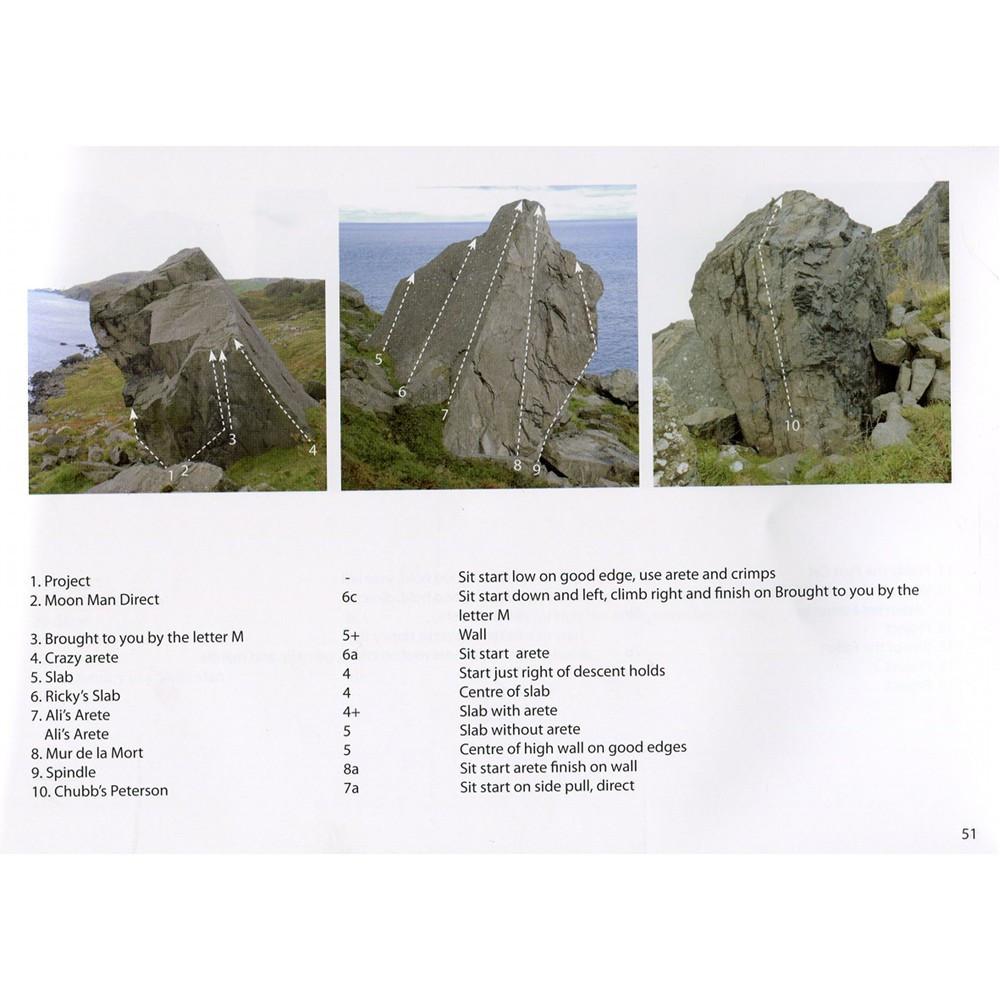 Fairhead Bouldering climbing guide, front cover