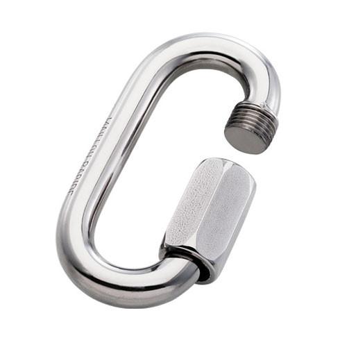 Maillon Rapide Standard Galvanised 3mm, quick link in silver colour