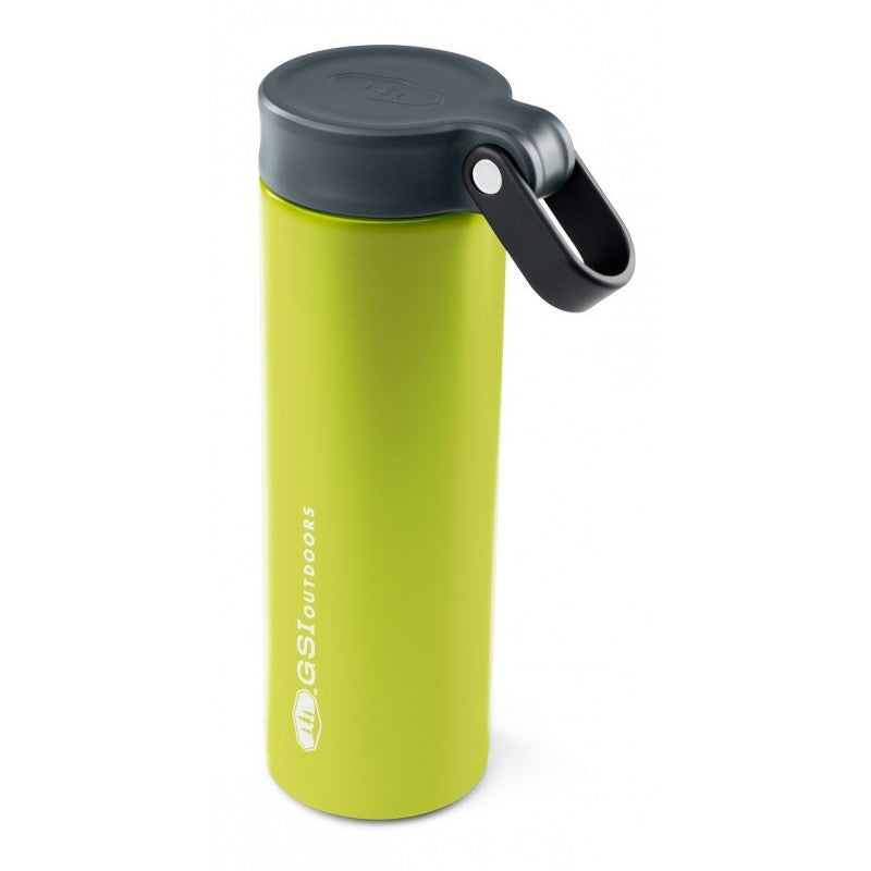 GSI Microlite 720 Twist flask, in green colour with black lid 