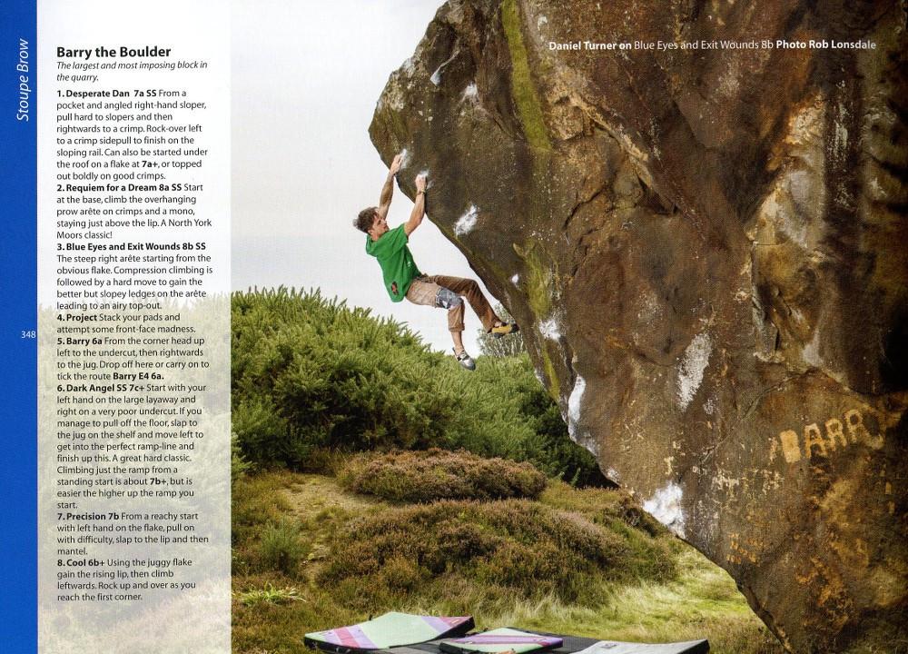 North York Moors & East Coast Bouldering guidebook, front cover