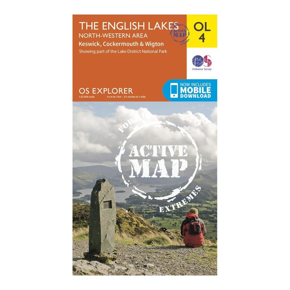 The English Lake District NW Area - OS Explorer Map OL4 Active