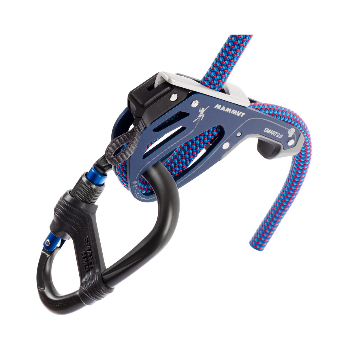 Mammut Smarter 2.0 Belay Package in use with a rope