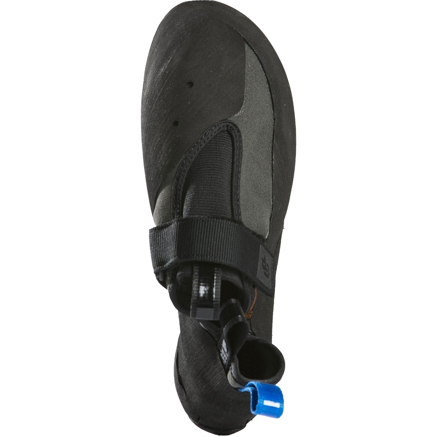 Unparallel Regulus climbing shoe, front/side view in black/grey