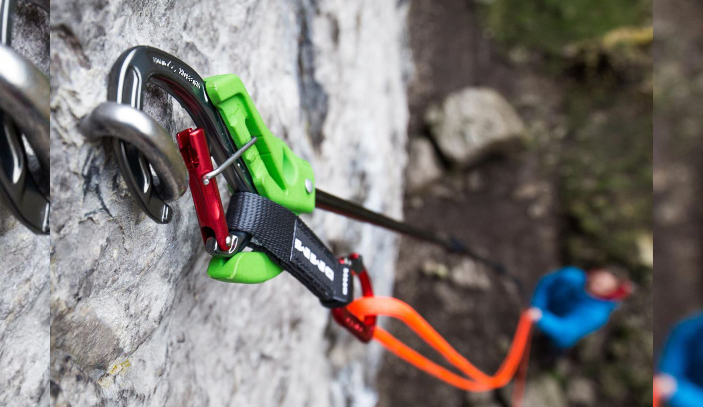 selection of clip sticks used for climbing