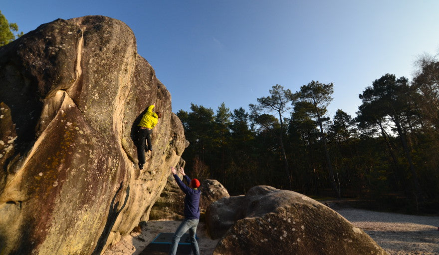 bouldering circuits in fontainebleau