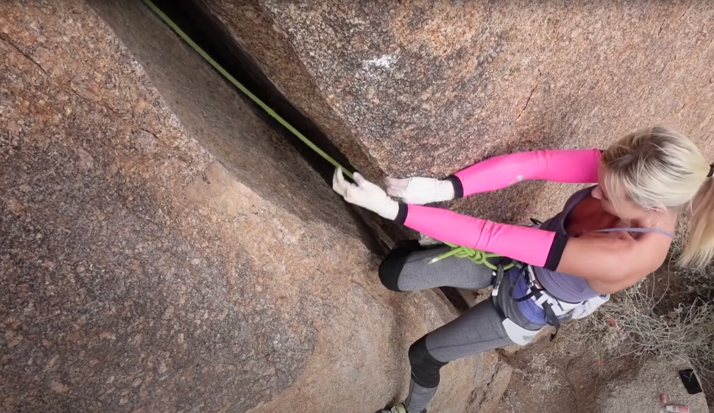 Offwidth Climbing Video With Sierra Blair-Coyle