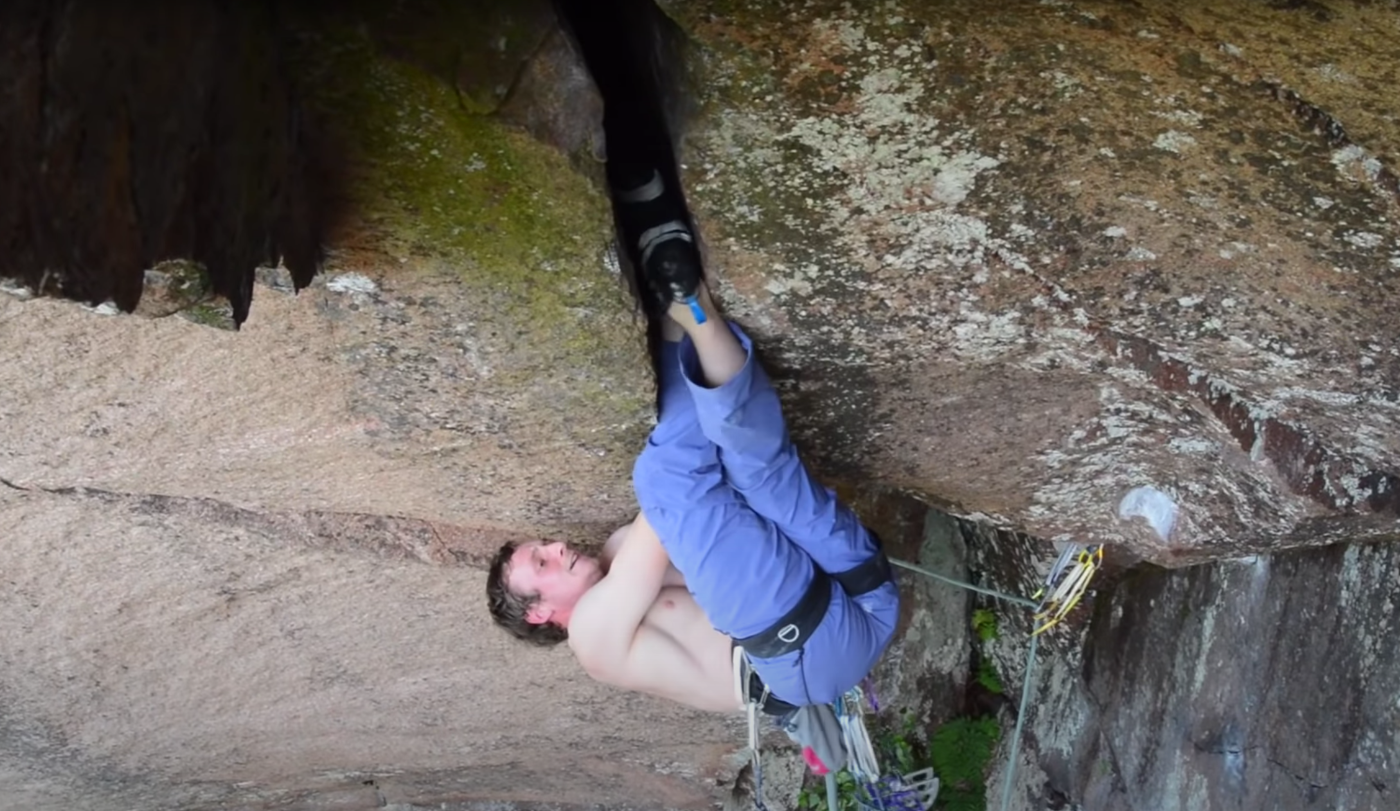 Rope Soloing Sweden's Hardest Offwidth | Video