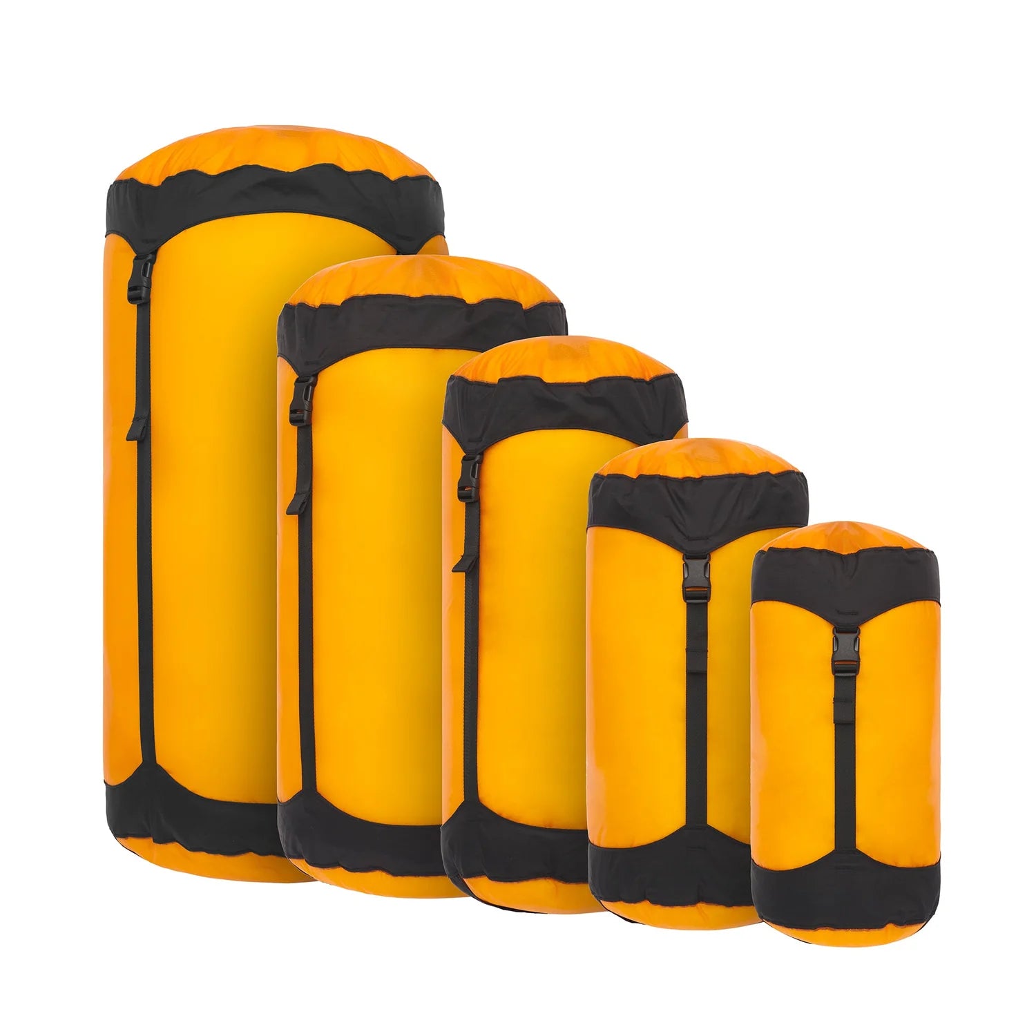  Sea To Summit Ultra-Sil Compression Sacks in yellow and black