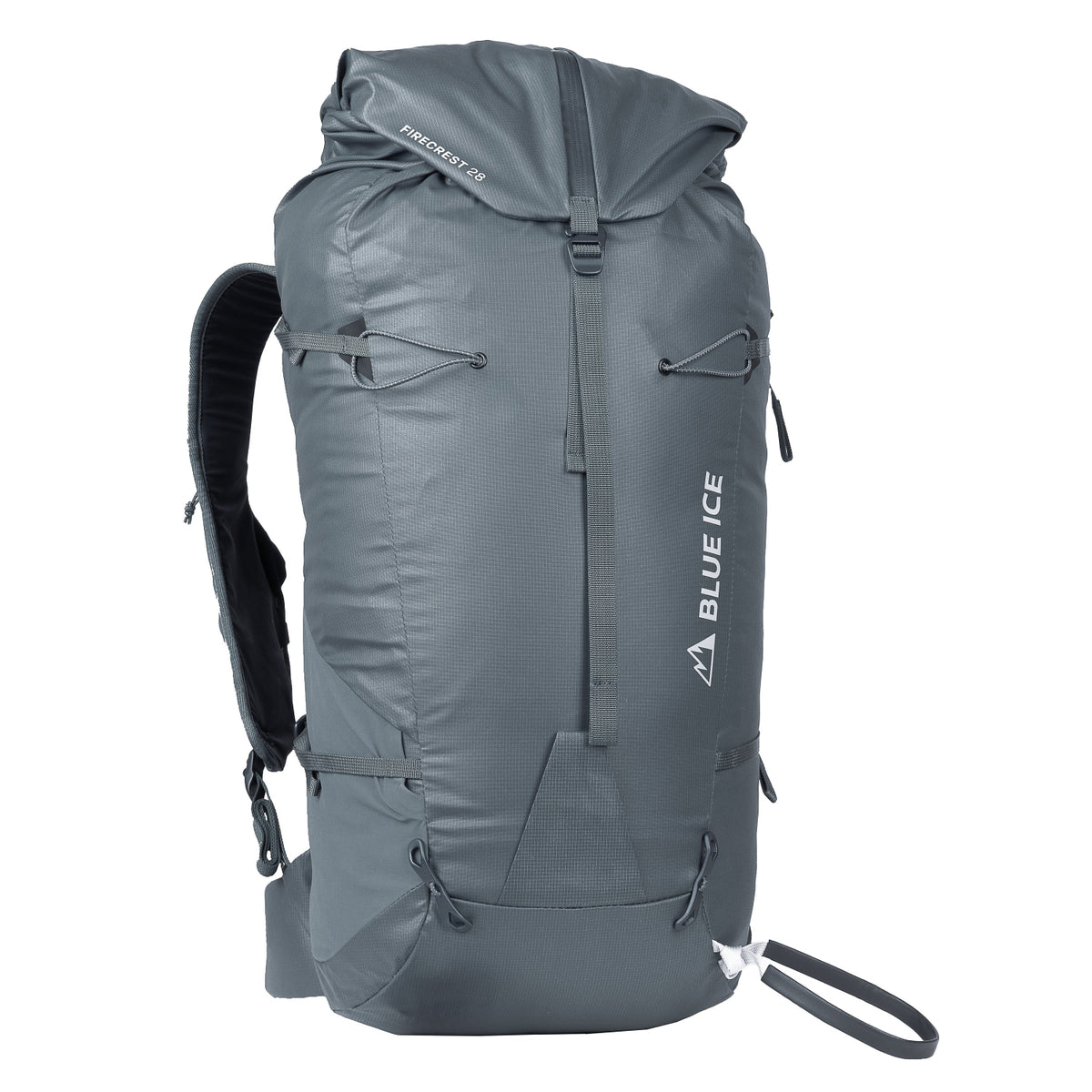 Blue Ice Firecrest rucksack in grey on a white background
