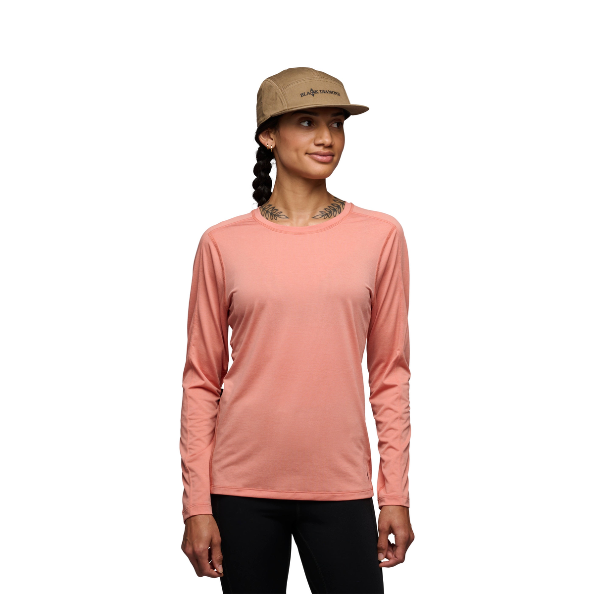 Black Diamond Women's Lightwire LS Tee - Size S - Himalayan Salt (Sample)