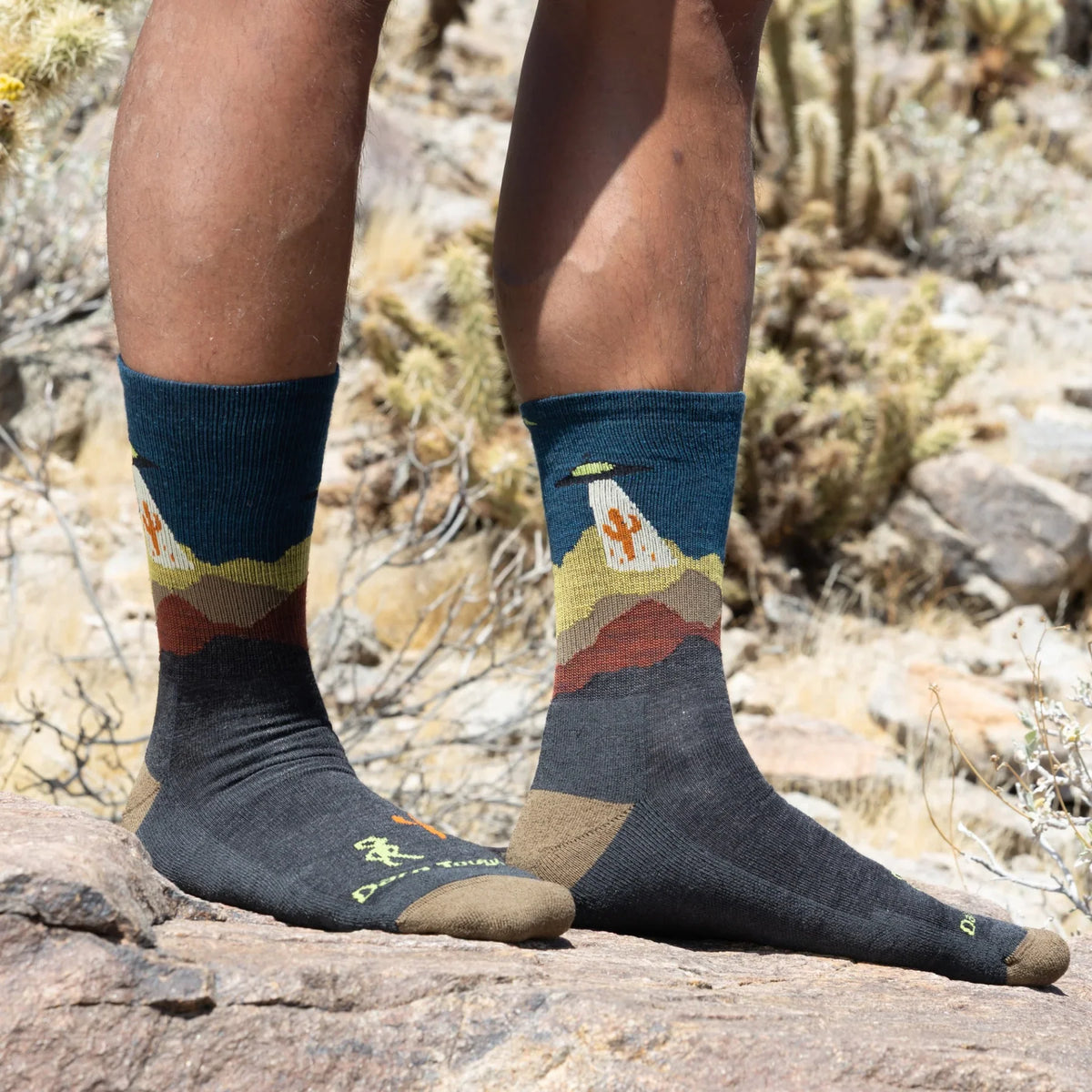 Darn Tough Mens Spaced Out Micro Crew Lightweight Hiking Sock