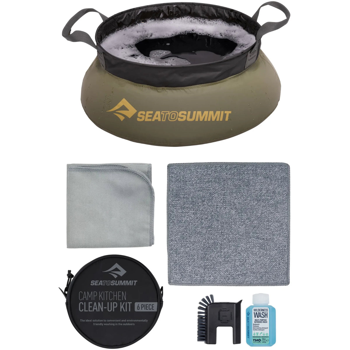 Sea to Summit Camp Kitchen Clean Up Kit (6 Piece)