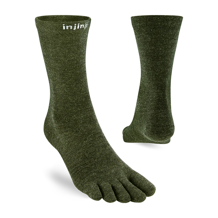 Injinji Liner Crew Wool - Forest