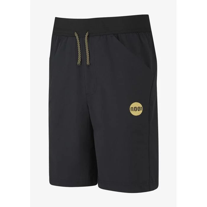 Moon Samurai Short - Men's black with gold trim with black waist band.