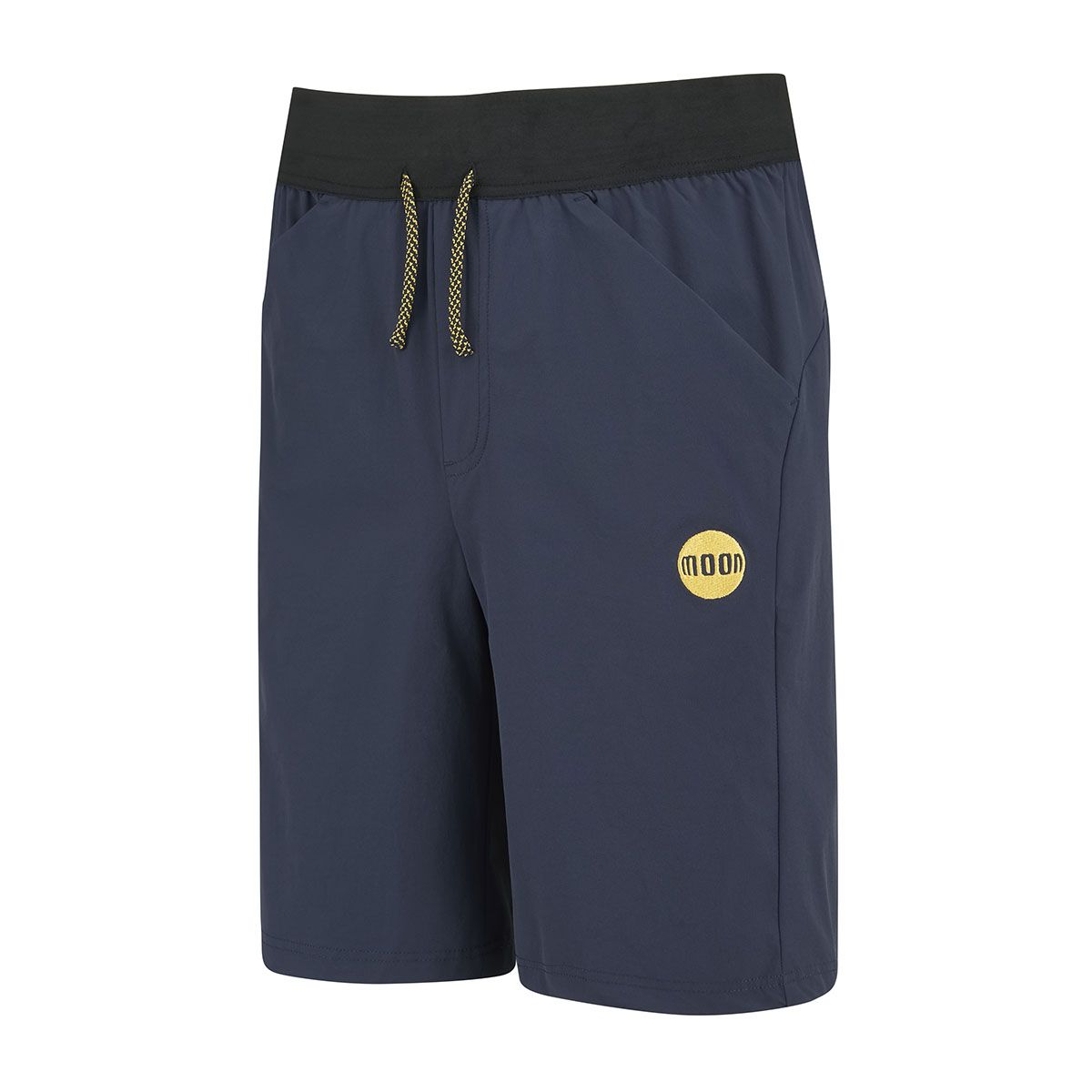 Moon Samurai Short - Men's indigo with gold trim with black waist band.
