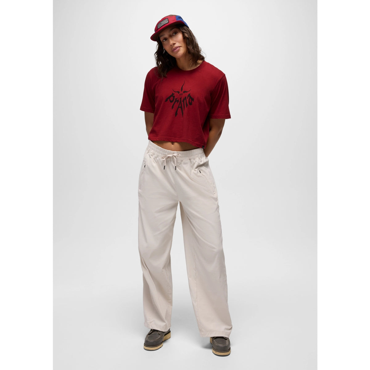 Prana Heritage Graphic Crop T-Shirt - Canvas