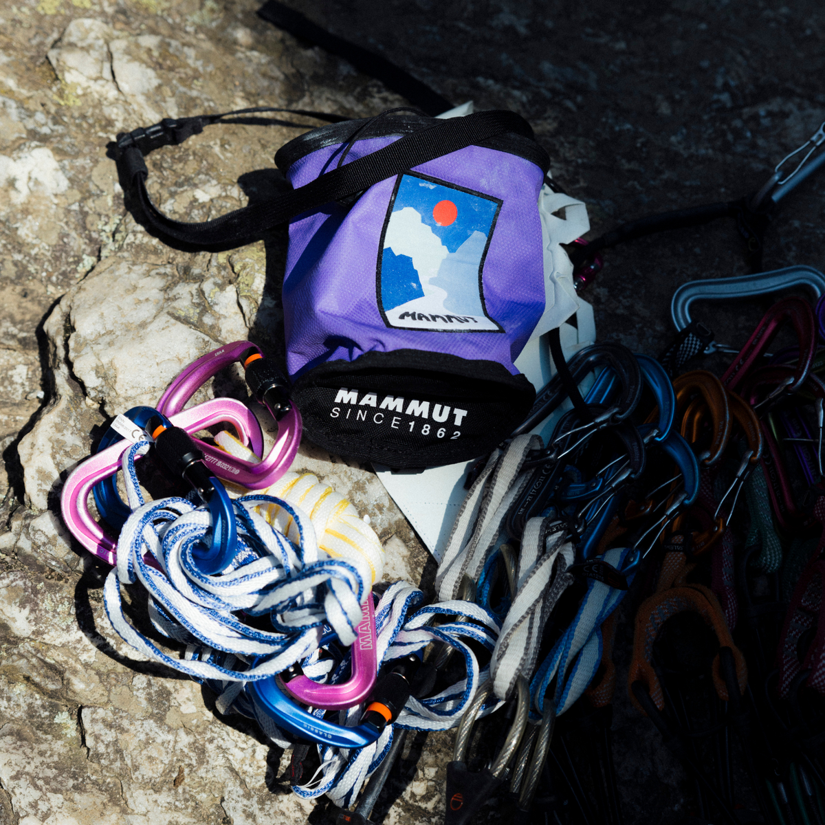 Mammut Gym Print Chalk Bag - Lavandin
