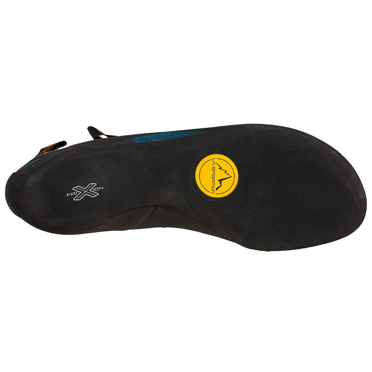La Sportiva Tarantula in space blue/maple. view of the sole unit