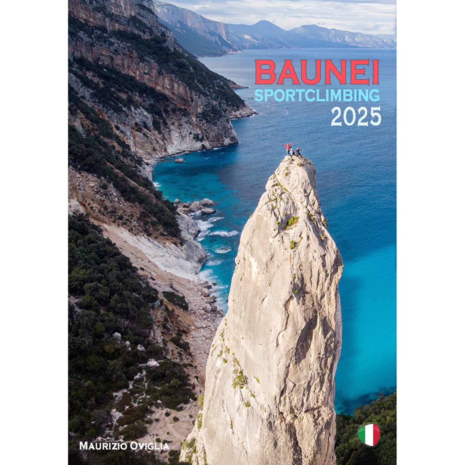 Guidebook cover for sport climbing in Baunei, Sardinia
