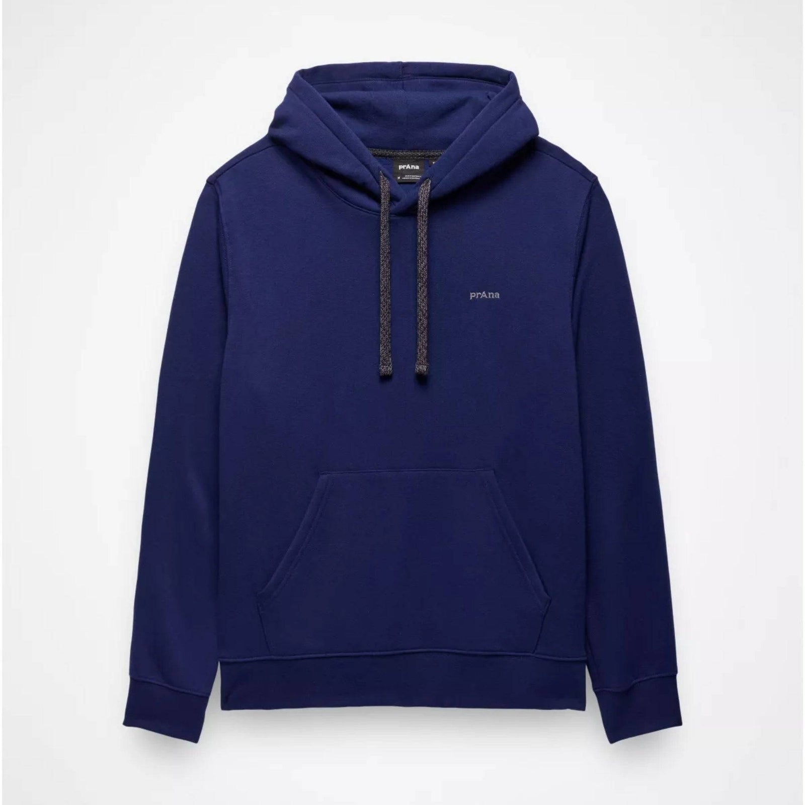 Navy blue hoodie on a white background