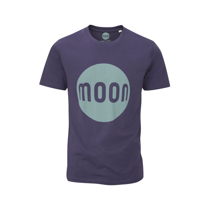 Moon Logo t-shirt mens in indigo