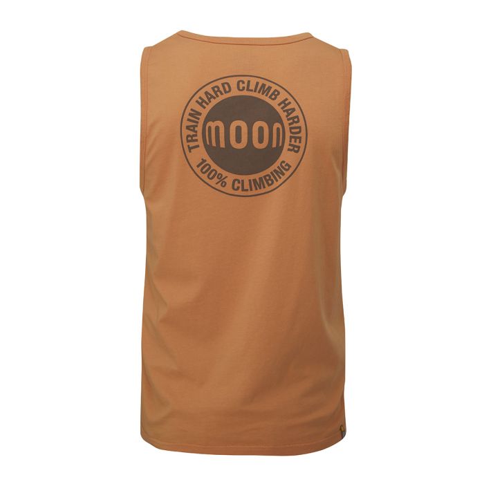 Moon Train Hard Climb Harder Vest - Men's in eco orange