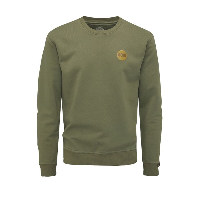 Moon Crew Neck Sweat - Men in herb green