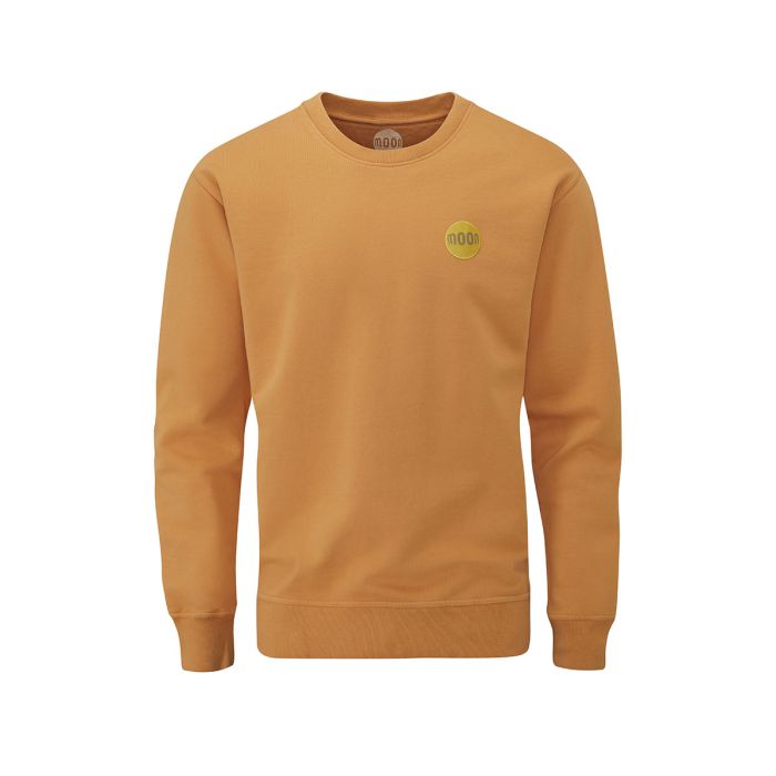 Moon Crew Neck Sweat - Men in eco orange