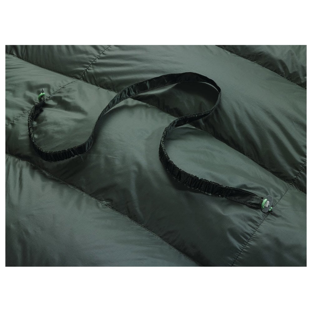 Thermarest Hyperion 32 UL in Dark green showing mattress attachment