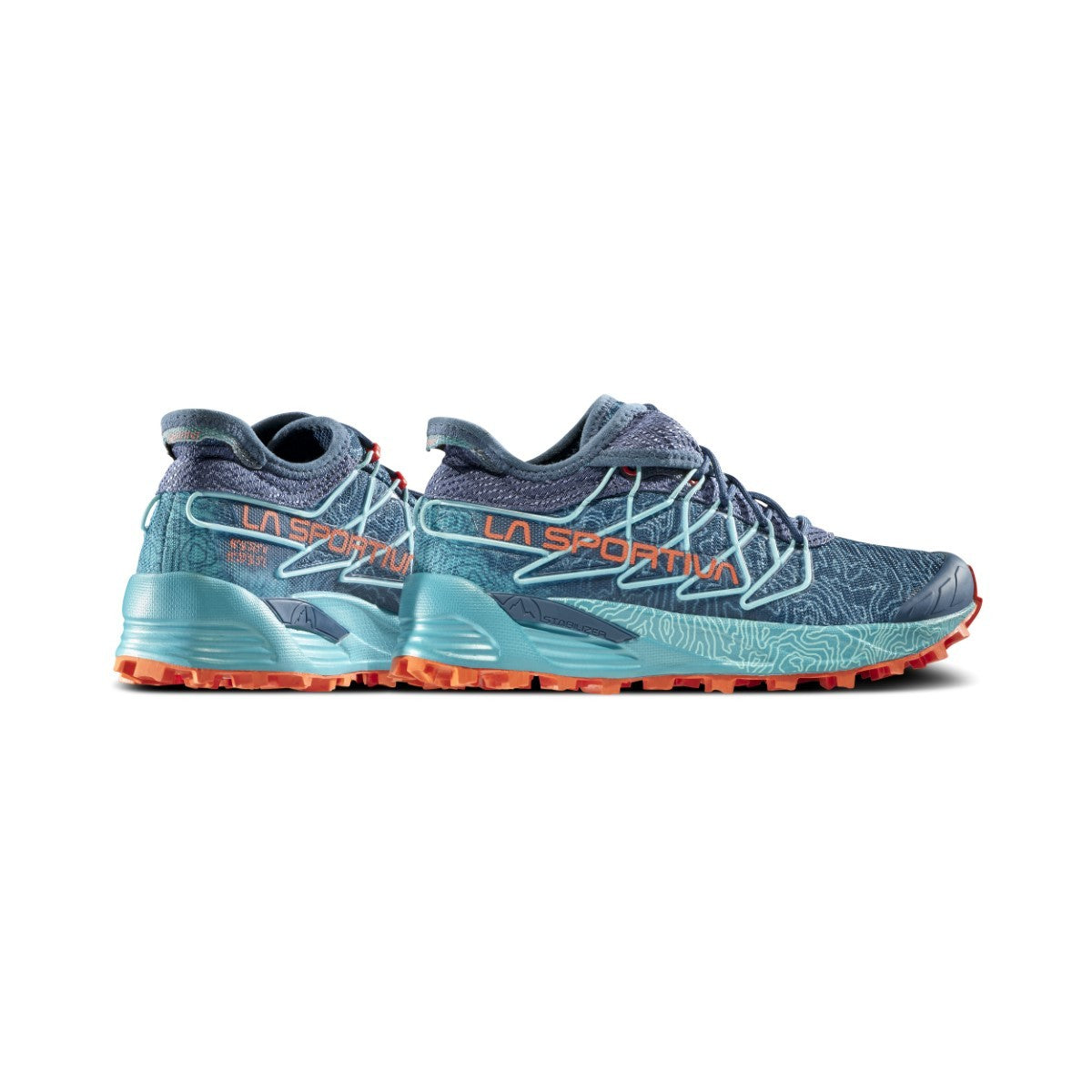 La Sportiva Mutant Womens Storm Blue Cherry pair