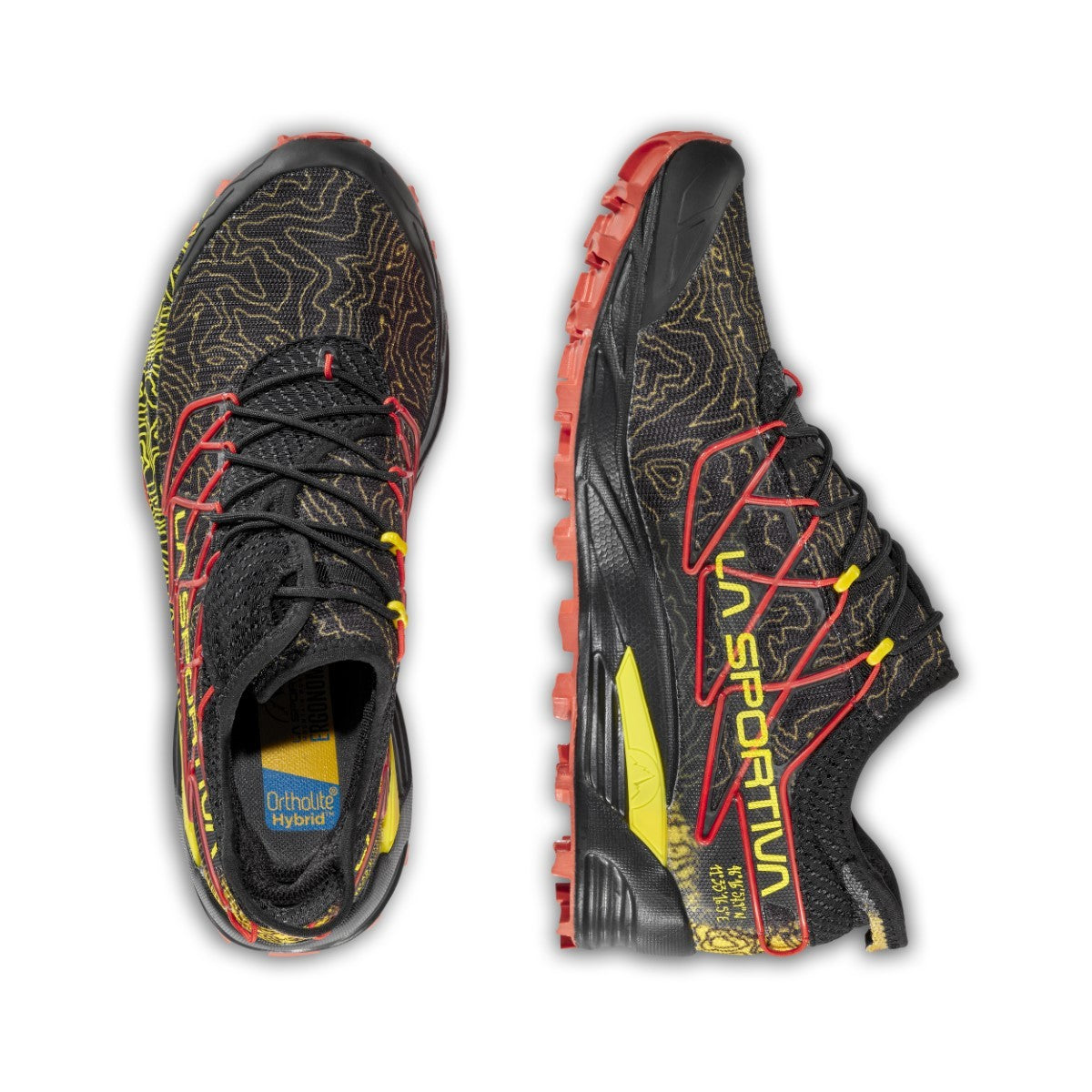 La Sportiva Mutant Black/Yellow 2023 pair instep