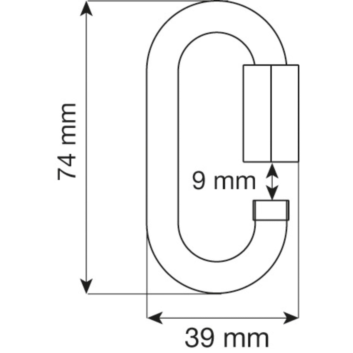 Camp Oval Quick Link Steel 8mm