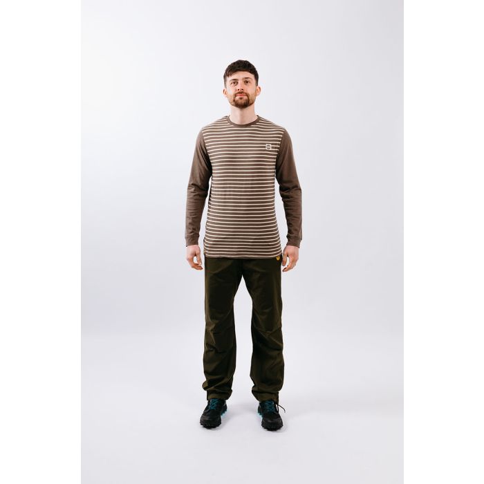 Moon Striped Long Sleeve Tech T-Shirt - Men's