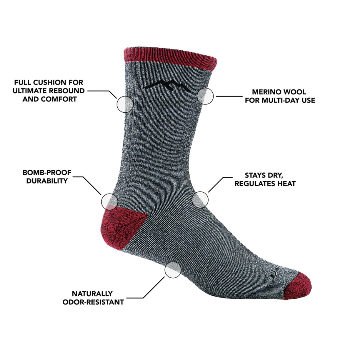 Darn Tough Mountaineering Micro Crew Extra Cushion