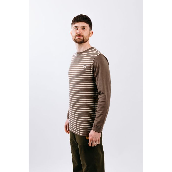 Moon Striped Long Sleeve Tech T-Shirt - Men's