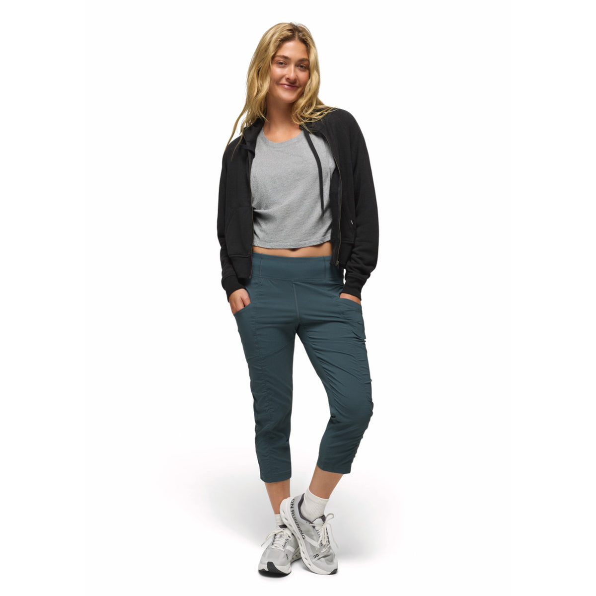 Prana Women's Koen Capri - Grey Blue - Small