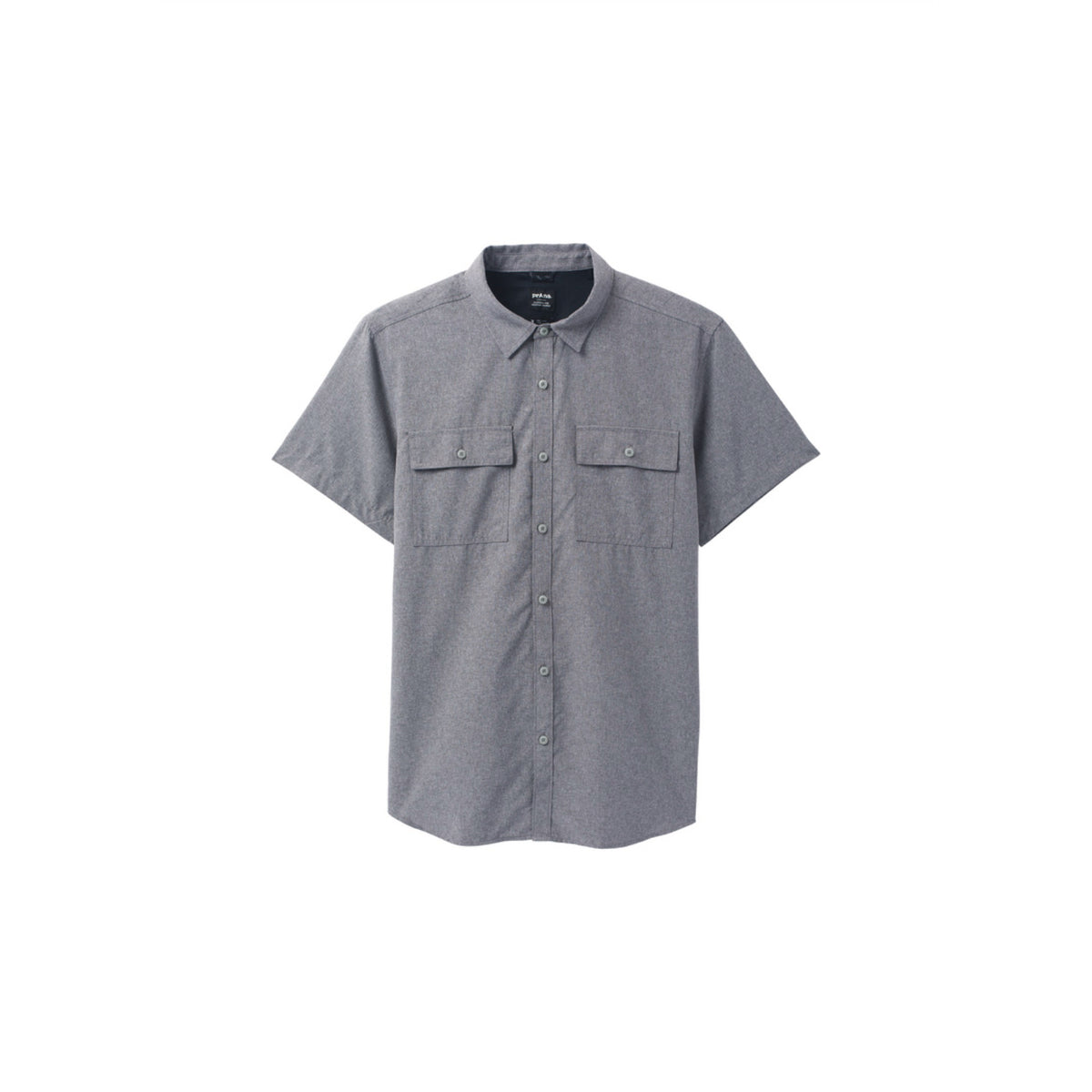 Prana Men's Lost Sol Ss Shirt - Heather Gray - Medium