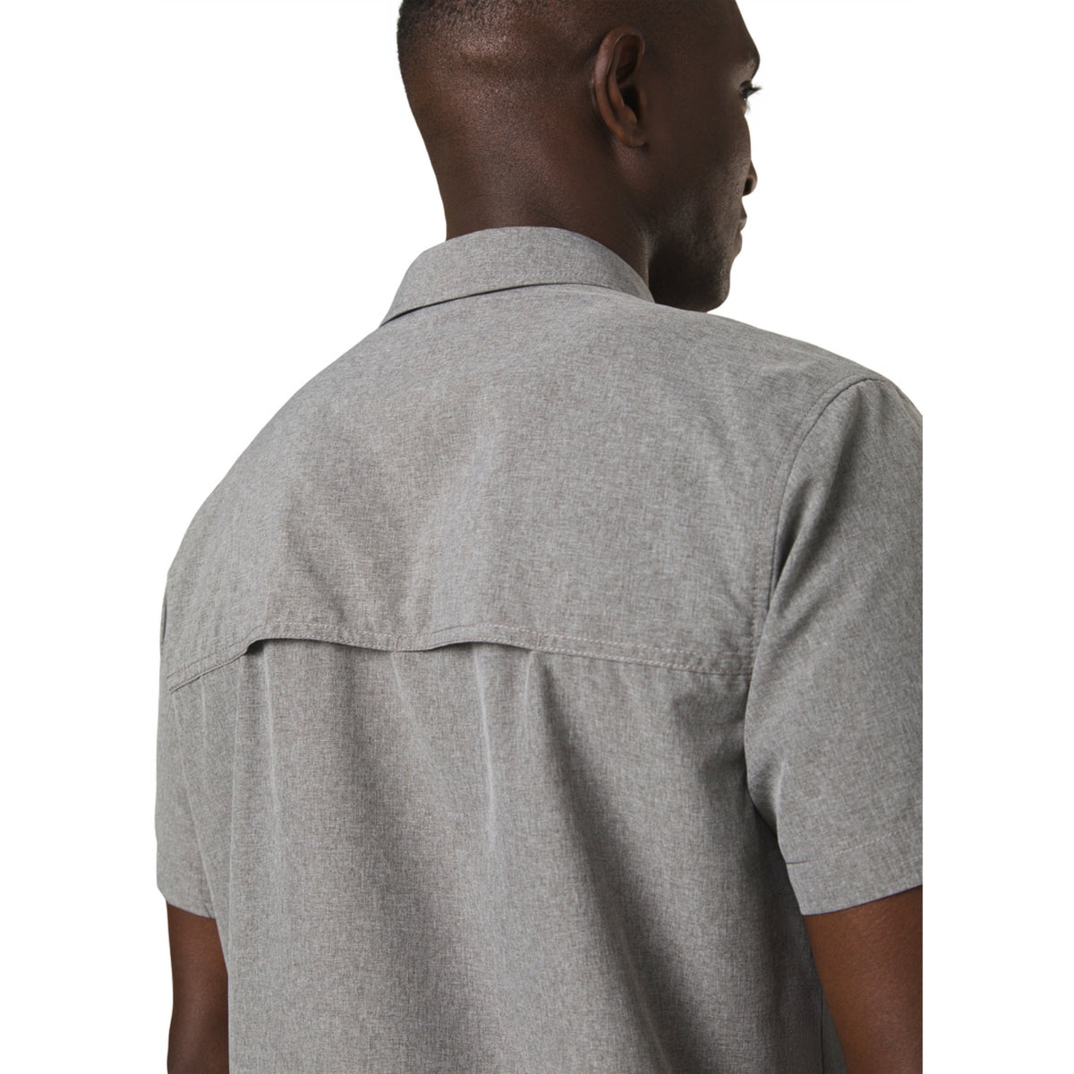 Prana Men's Lost Sol Ss Shirt - Heather Gray - Medium