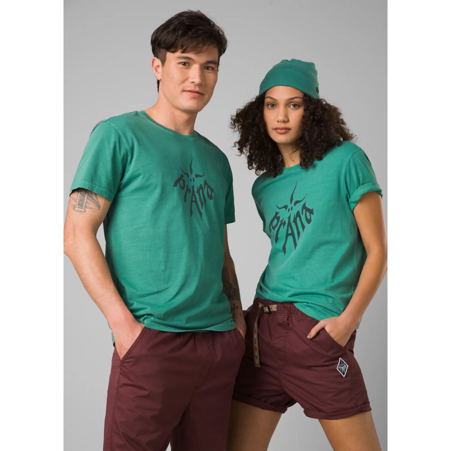 Prana Heritage Graphic T-Shirt in cove colour