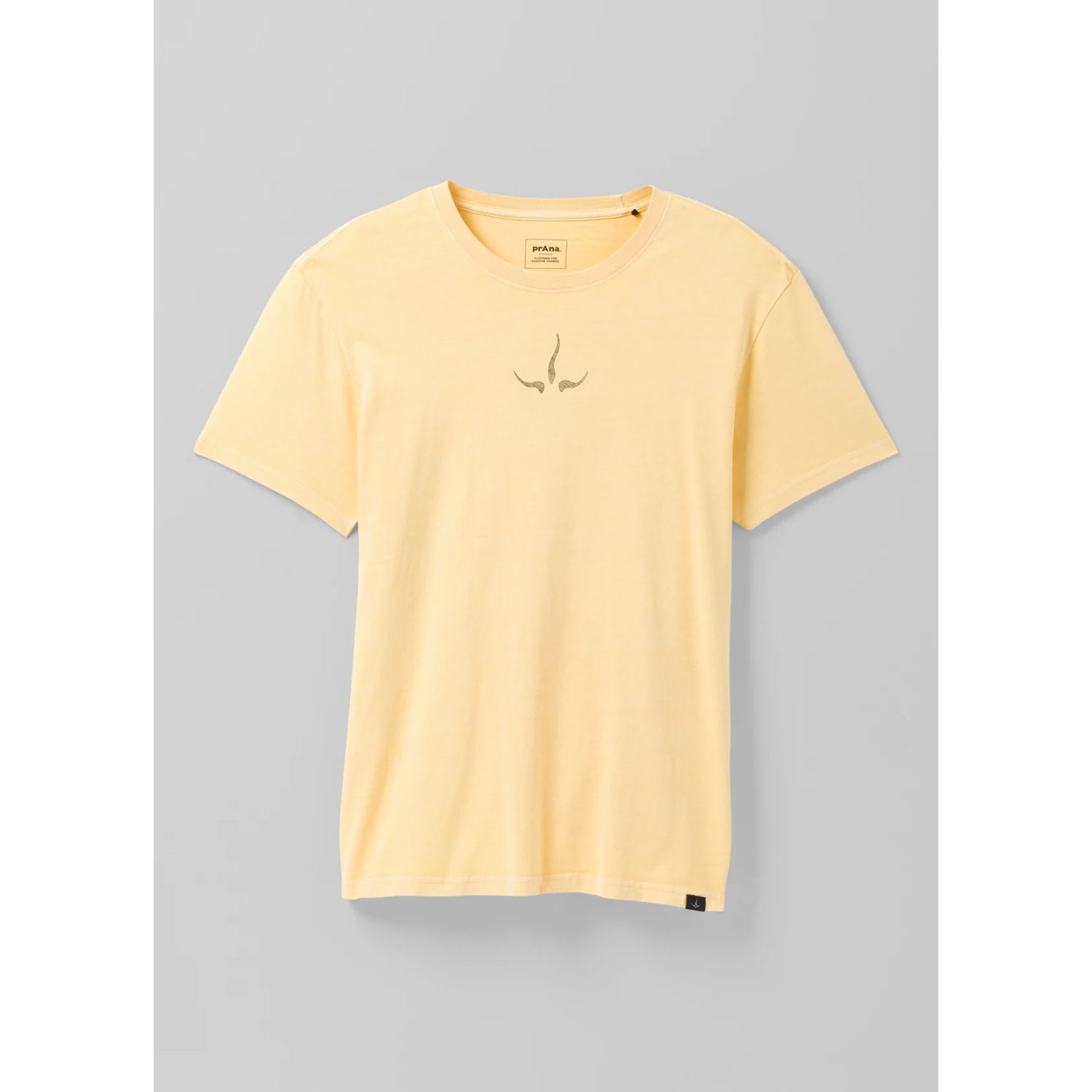 Prana Heritage Graphic T-Shirt in washed sun colour